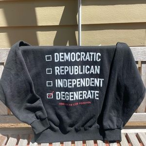 Assholes live forever Black hoodie size Med